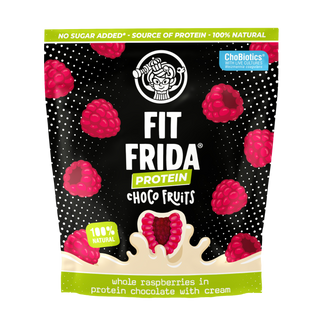 Choco Fruits Protein whole raspberries in protein chocolate with cream