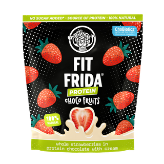 Choco Fruits Protein whole strawberries in protein chocolate with cream