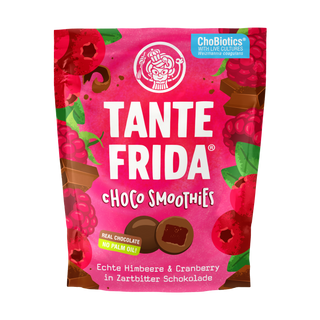 Choco Smoothies real rasberry and cranberry in dark chocolate