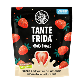 Choco Fruits whole strawberries in white chocolate with cream